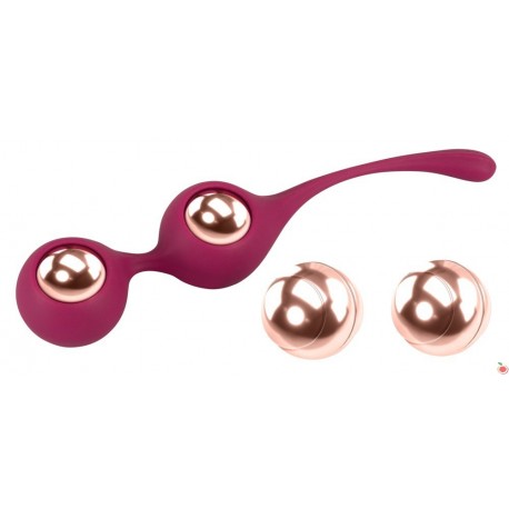 Kegel training balls with extra weights