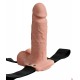 Strap-on sa vibracijom 7" Hollow Rechargeable Strap-on with Balls