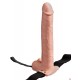 11" Hollow Rechargeable Strap-on with Balls