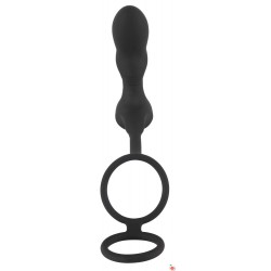 Vibročep+prsten za penis Double Ring & Plug with vibration