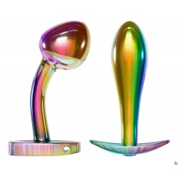 Анальная пробка Metal Butt Plug Set in Rainbow Colours