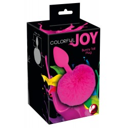 Анальная пробка Colorful Joy Bunny Tail S